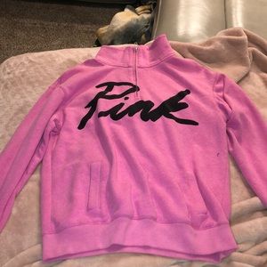 pink sweatshirt